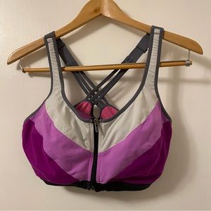 Victoria's Secret VSX High Impact Front-Close Sports Bra 38D purple